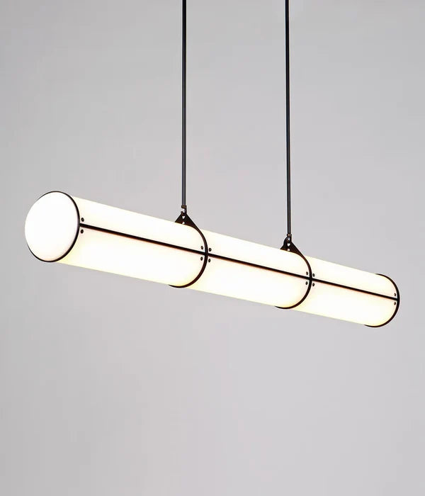 Modern Cylindrical Chandelier for Dining Room/Kitchen Island
