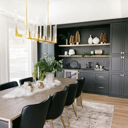 Lampadario moderno in vetro tubolare rotondo/lineare per sala da pranzo/isola della cucina