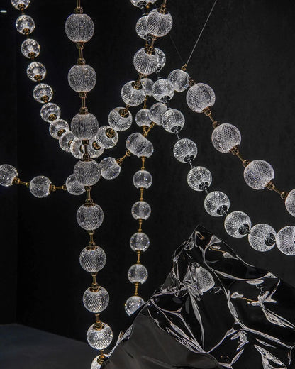 Modern Creative Pearl Necklace Chandelier for Living Room/Staircase/Foyer/Entryway