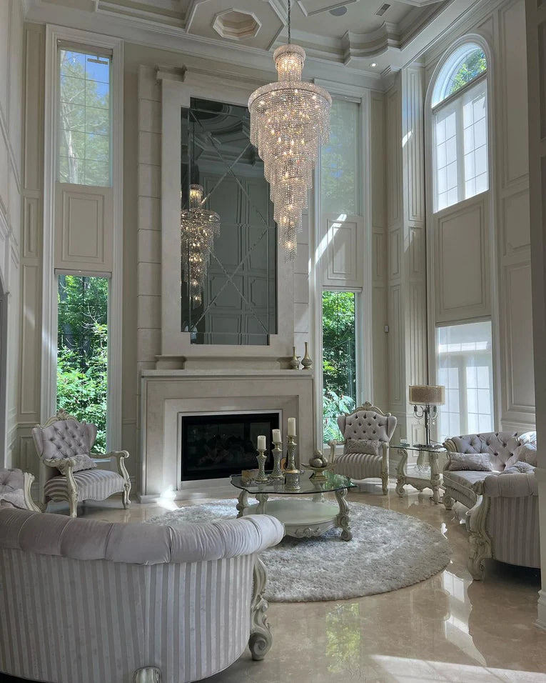 Extra Large Spiral Crystal Chandelier for Staircase/Foyer/Living room ...