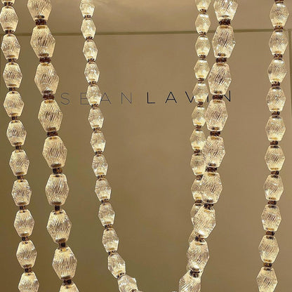 Creative Glass Necklace Pendant Chandelier for Living/Dining Room/Staircase
