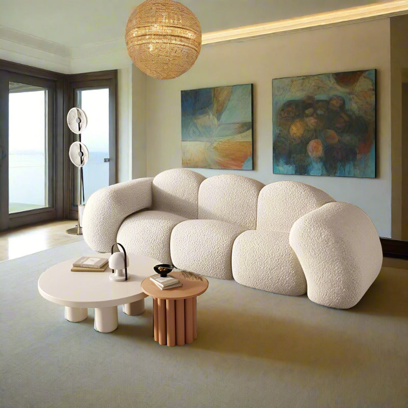 Canapé moderne 2/3 places en forme de nuage