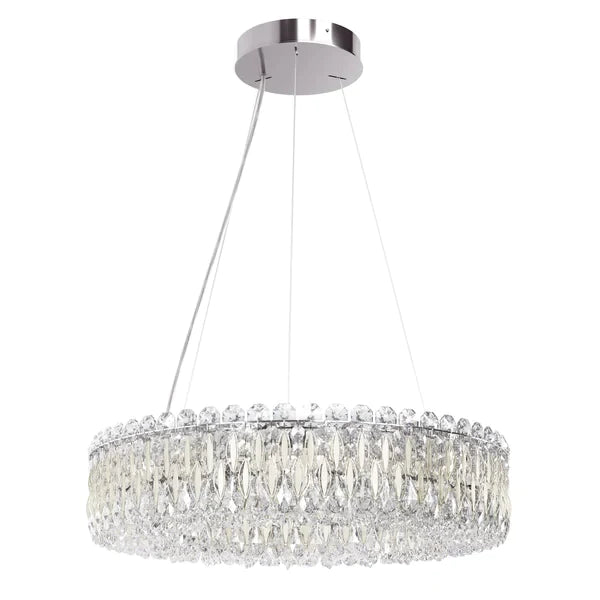 Light Luxury Crystal Beads Drum Collection Flush Mounted/Rectangle/Round Chandelier