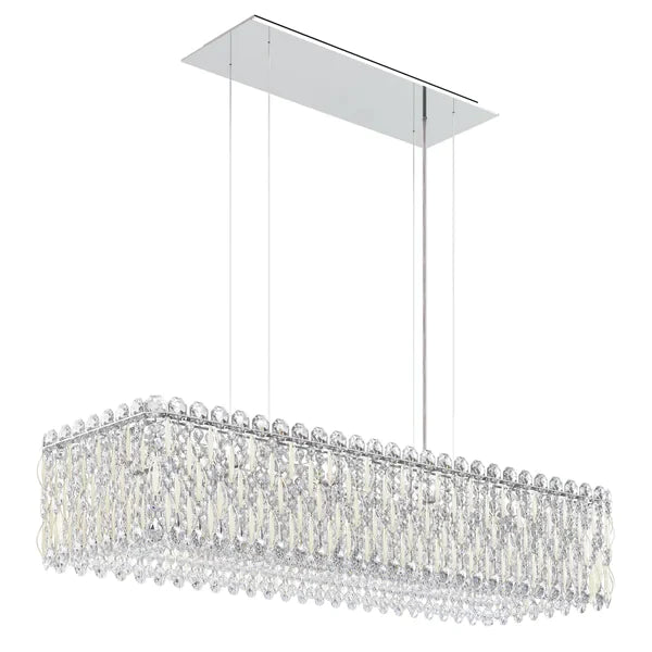 Light Luxury Crystal Beads Drum Collection Flush Mounted/Rectangle/Round Chandelier