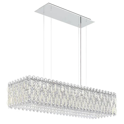 Light Luxury Crystal Beads Drum Collection Flush Mounted/Rectangle/Round Chandelier