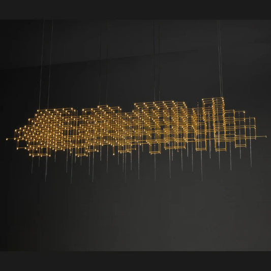 Modern Geometric Sputnik Chandelier