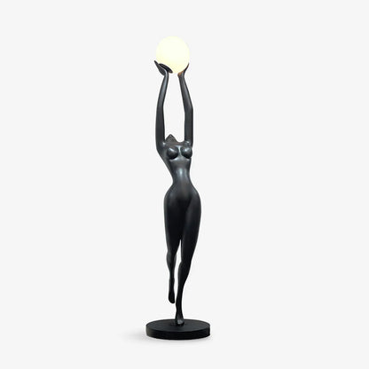 Elegant Lady Sculpture Floor Lamp