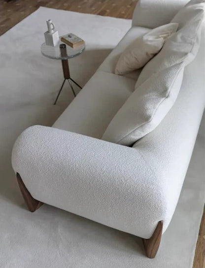 Cozy Style Fleece Fabric Sofa