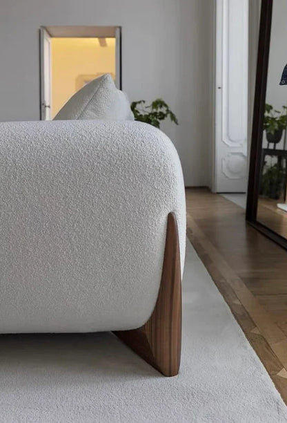 Cozy Style Fleece Fabric Sofa