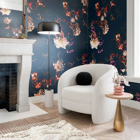 Shearling Armchair in White Color