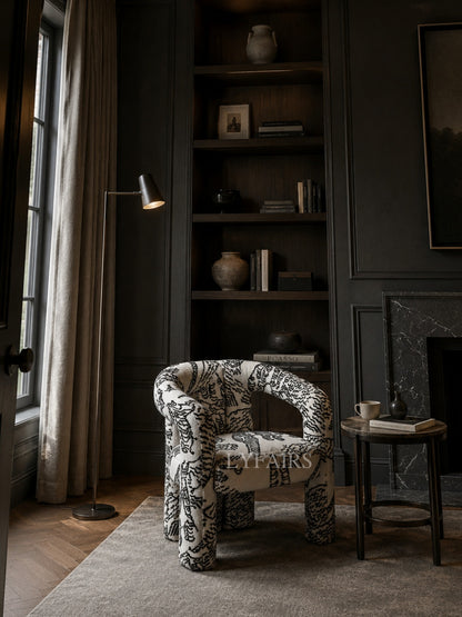 Vintage Tiger Stripes Dining Room/Dressing Chair