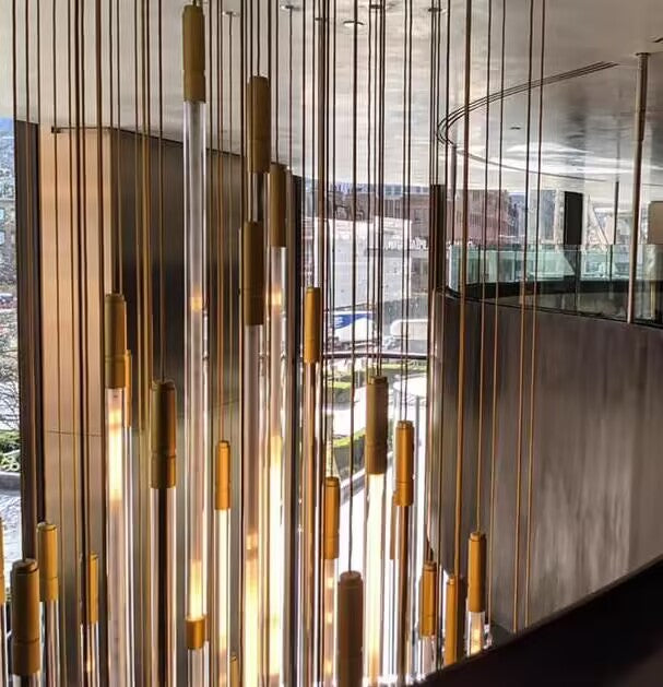 Modern Lightsabers Suspension Floating Chandelier with 512 System for Raindrop Effect