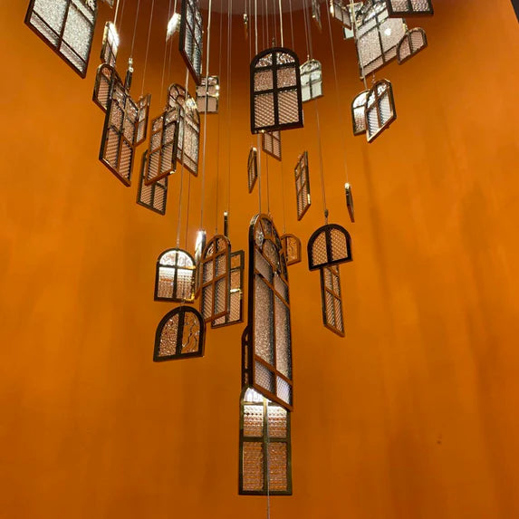 Modern Creative Round Floating Glass Windows for Living Room/Hotel/Restaurant