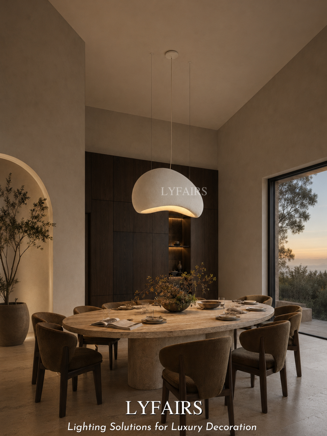 Nordic Minimalist Art Mushroom Cloud Pendant Light
