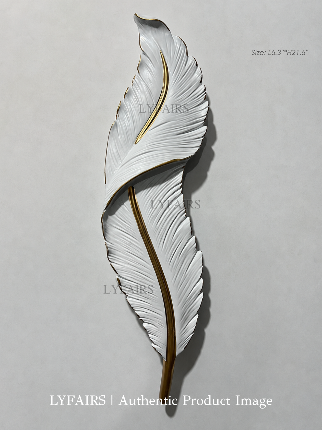Light Luxury Creative White Feather Wall Light For Living Room/Bedside/Foyer