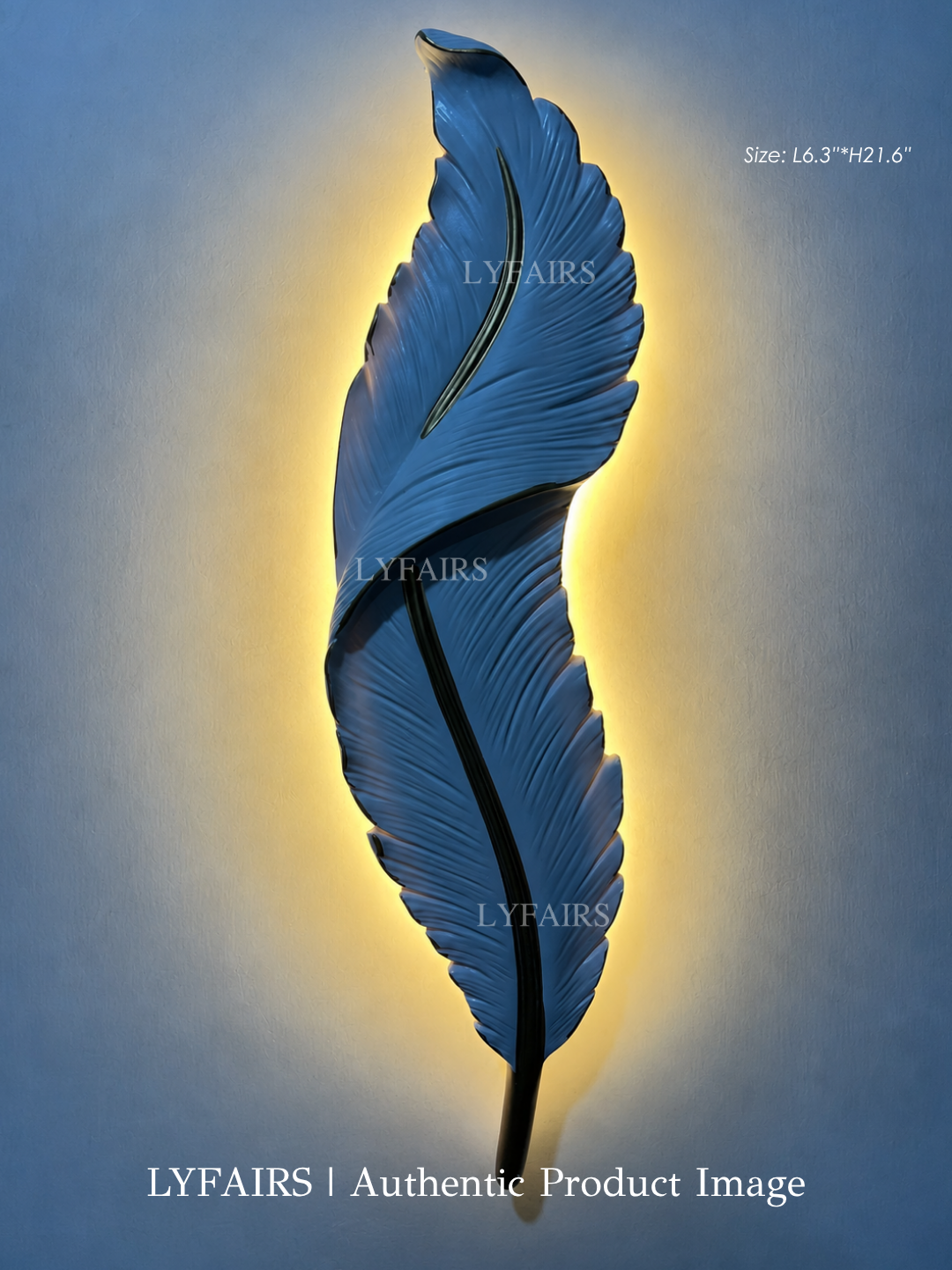 Light Luxury Creative White Feather Wall Light For Living Room/Bedside/Foyer
