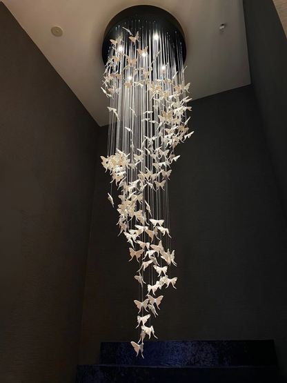Lustre d'escalier en colimaçon moderne, luminaire de plafond pour salon/entrée à haut plafond