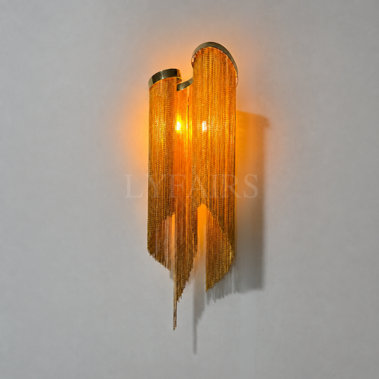 Lampada da parete postmoderna con nappa in acciaio inossidabile extra large 