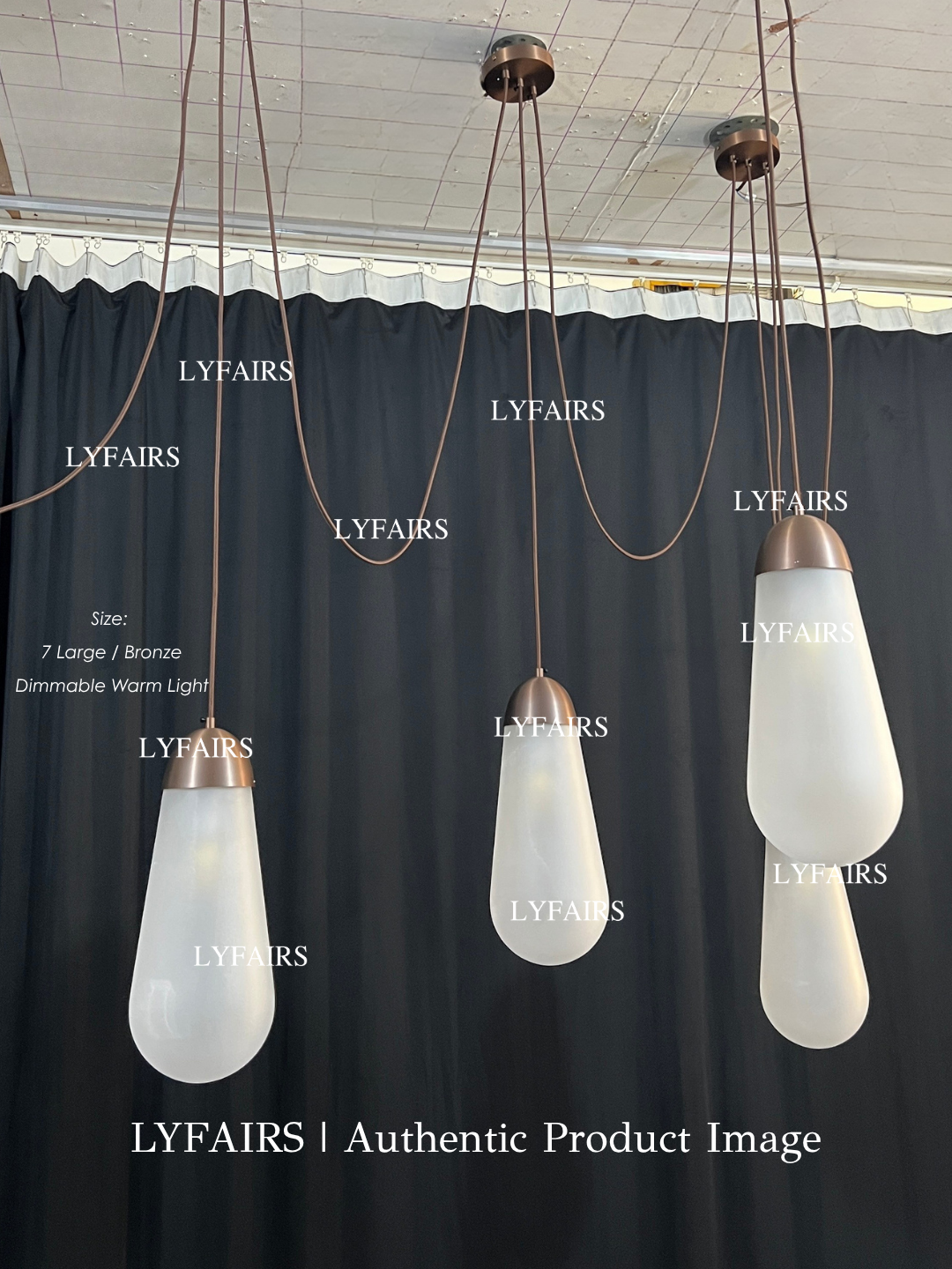 Modern Floating Pears-inspired Frosted Glass Pendant for High-ceiling