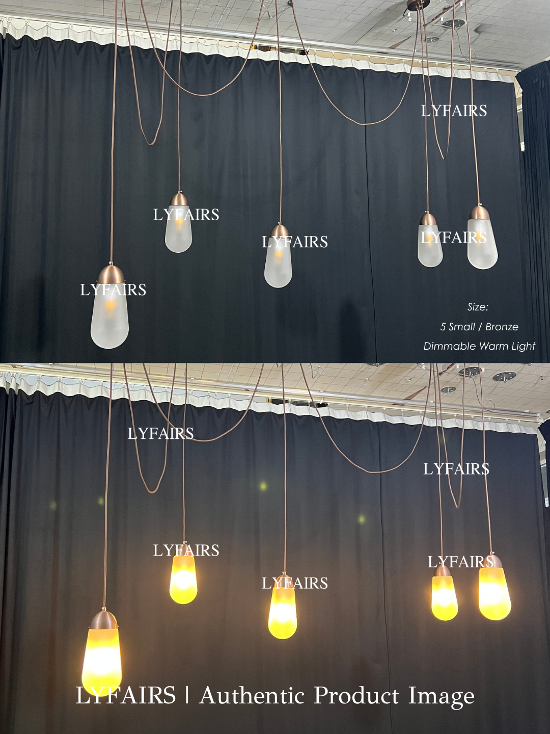 Modern Floating Pears-inspired Frosted Glass Pendant for High-ceiling