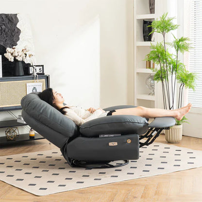 Smart Recliner Swivel With Voice Control Bluetooth USB Phone Holder Sofa Chair