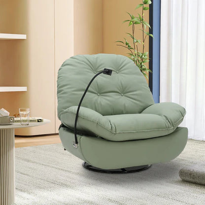 Smart Recliner Swivel With Voice Control Bluetooth USB Phone Holder Sofa Chair