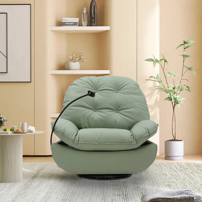 Smart Recliner Swivel With Voice Control Bluetooth USB Phone Holder Sofa Chair