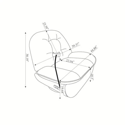 Smart Recliner Swivel With Voice Control Bluetooth USB Phone Holder Sofa Chair