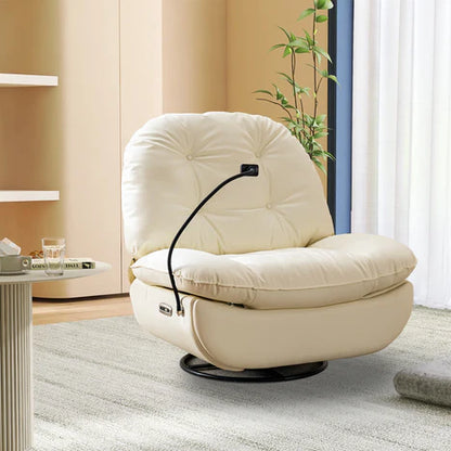 Smart Recliner Swivel With Voice Control Bluetooth USB Phone Holder Sofa Chair
