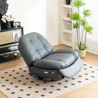 Smart Recliner Swivel With Voice Control Bluetooth USB Phone Holder Sofa Chair