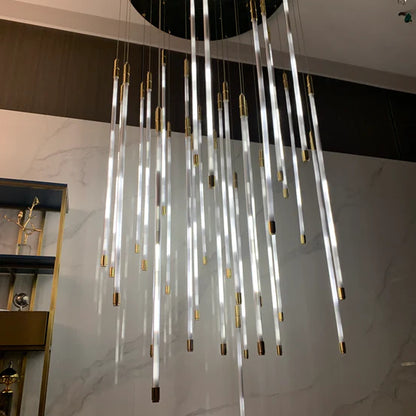 Modern Lightsabers Suspension Floating Chandelier with 512 System for Raindrop Effect