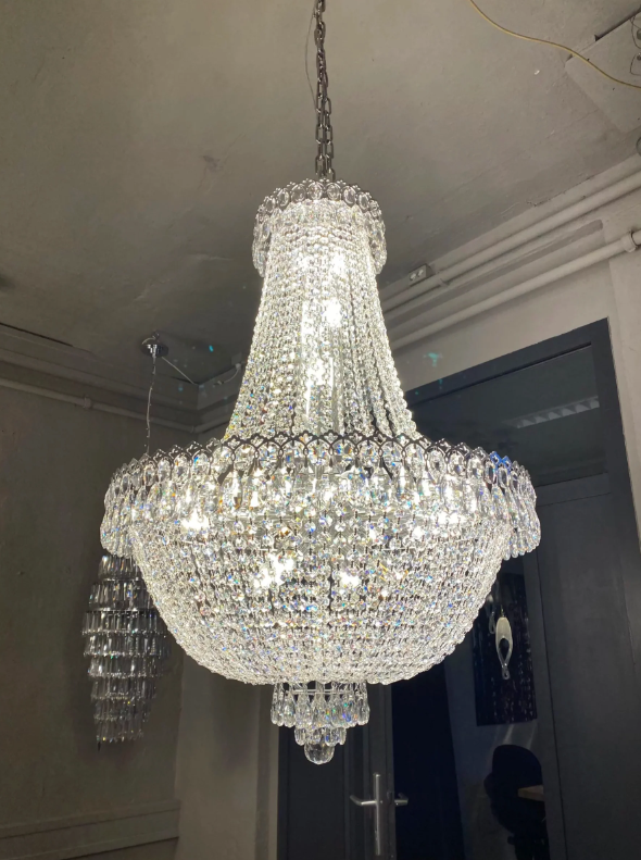 Luxury Bell-Form Crystal Chandelier