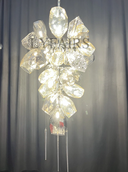 Modern Wine Glass Shape Chandelier Italian Light Luxury  Light Fixture for Ding/ Living Room/ Duplex/ Villa/ Restaurant