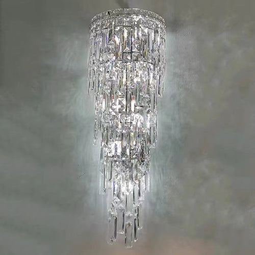 Modern Luxury Tiered Crystal Wall Lamp