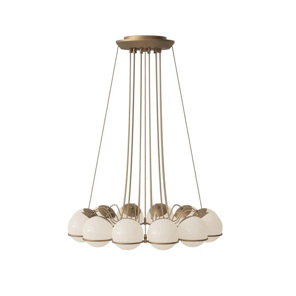 Lustre moderne en verre opale