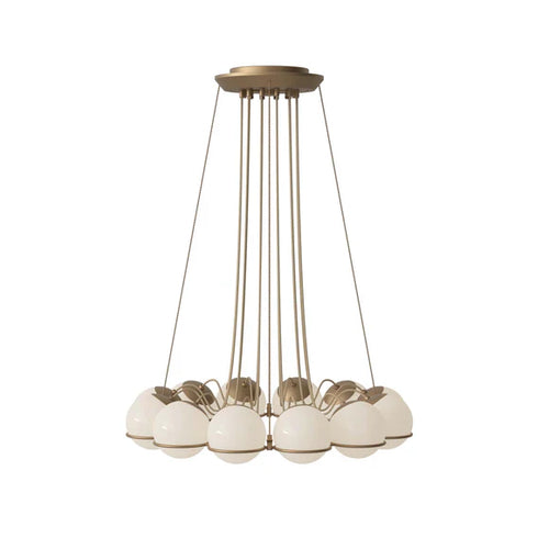 Lustre moderne en verre opale