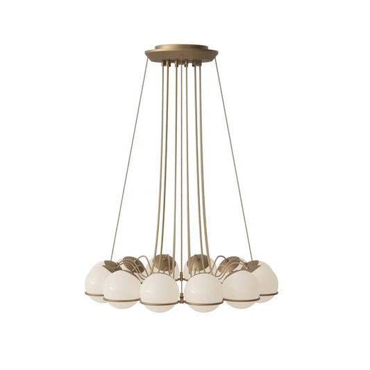 Lustre moderne en verre opale