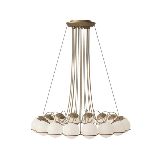 Lustre moderne en verre opale