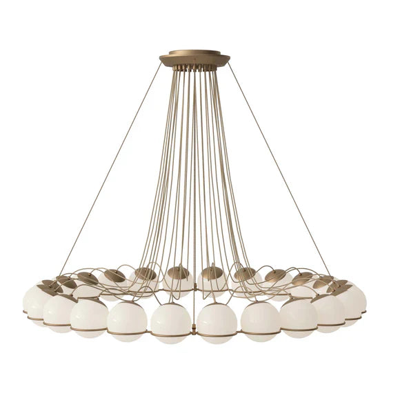 Lustre moderne en verre opale