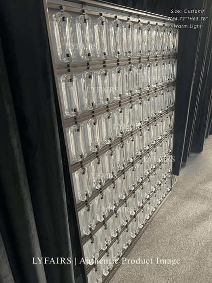 Contemporary Modular Glass Panel Decorative Screen