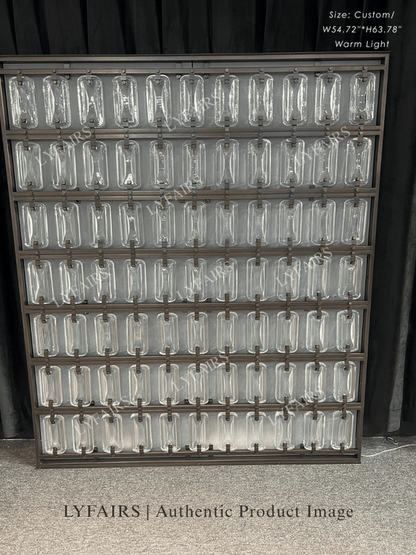 Contemporary Modular Glass Panel Decorative Screen
