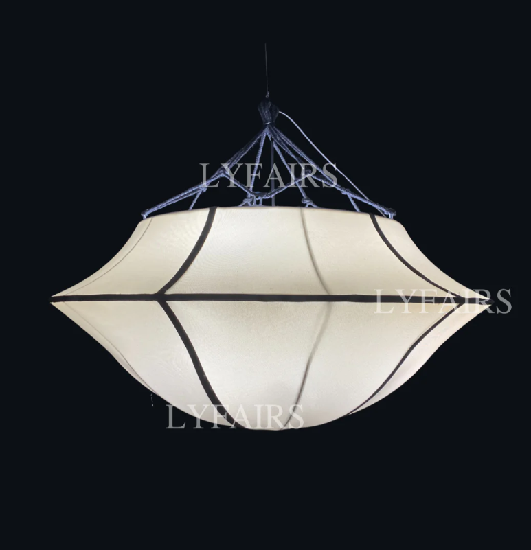 CSA-certified Vintage French Style Cream White Umbrella Chandelier