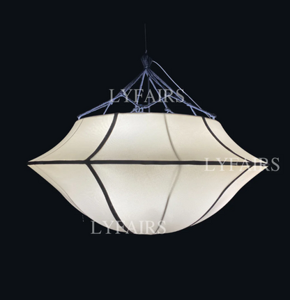 CSA-certified Vintage French Style Cream White Umbrella Chandelier