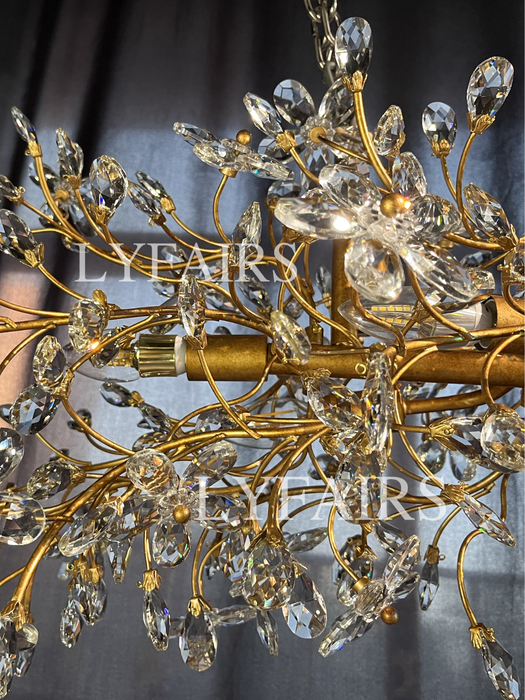Lampadario Art Design Crystal Florals per soggiorno/camera da letto/sala da pranzo/isola della cucina