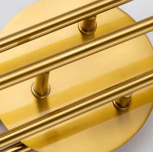 Lampada da parete Nordic Light Luxury a tre bracci in ottone per comodino/soggiorno/corridoio
