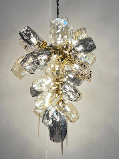 Modern Wine Glass Shape Chandelier Italian Light Luxury  Light Fixture for Ding/ Living Room/ Duplex/ Villa/ Restaurant