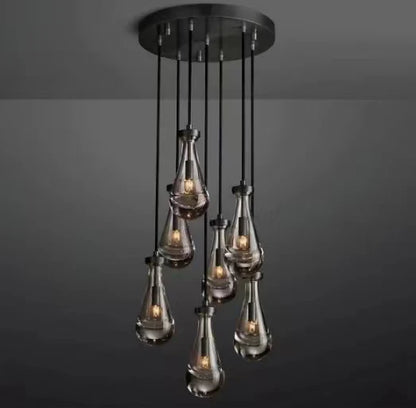 Modern Floating Raindrop Chandelier for Living Room/Staircase/Foyer