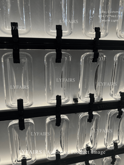 Contemporary Modular Glass Panel Decorative Screen