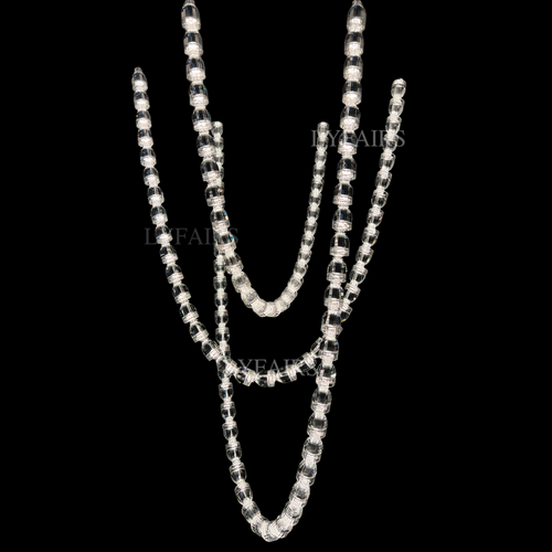 Modern Crystal Bullet Necklace Chain Chandelier for Living Room/Staircase/Restaurant