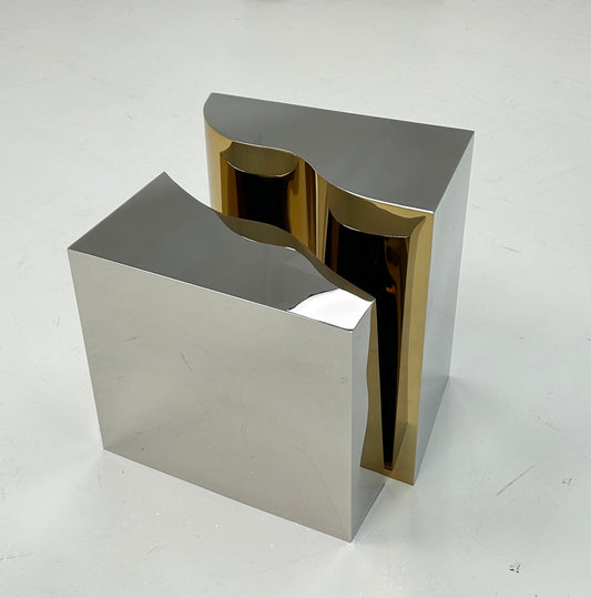 Luxury Crackle Column Side Table